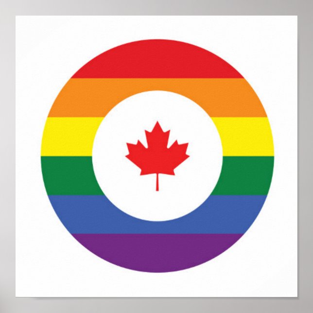 Poster Orgulho gay do Canadá (Frente)