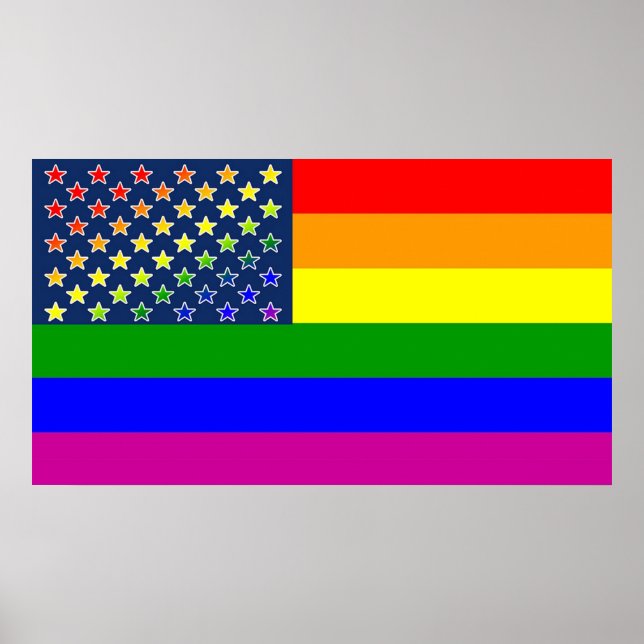 Poster Orgulho gay Rainbow (Frente)