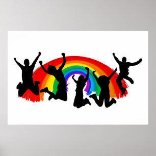 Poster Orgulho gay Rainbow