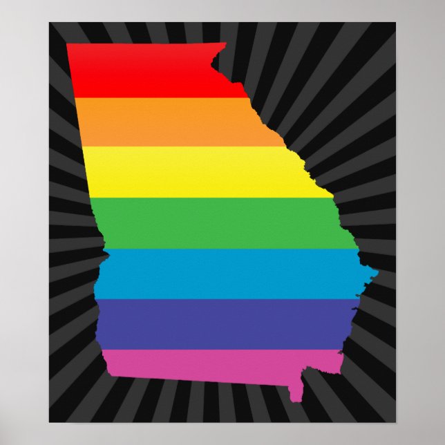 Poster orgulho georgia. (Frente)