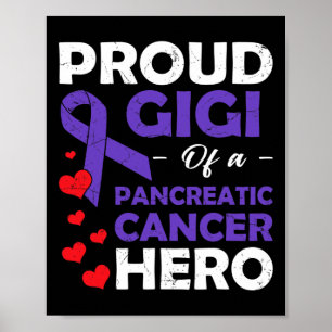 Poster Orgulho Gigi De Um Câncer de pâncreas De Guerreiro