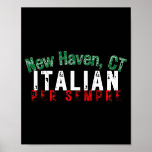 Poster Orgulho ítalo-americano New Haven Ct Patrimônio It