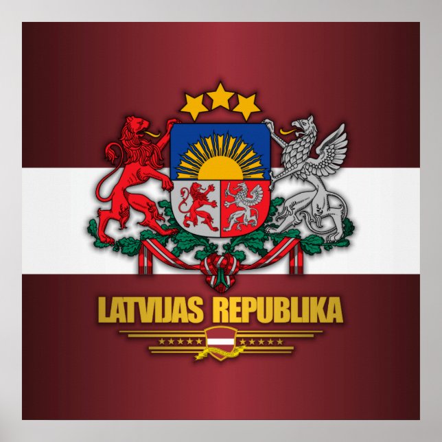 Poster Orgulho Letão (Frente)