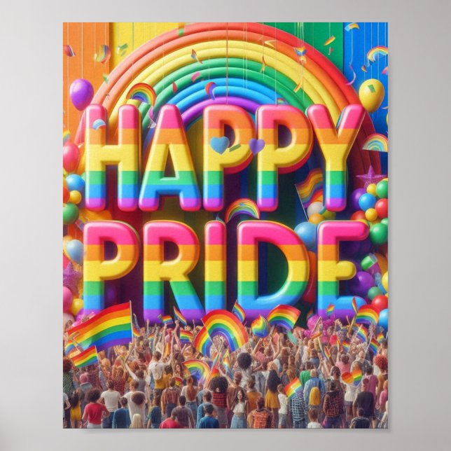 Poster Orgulho LGBTQ+ (Frente)
