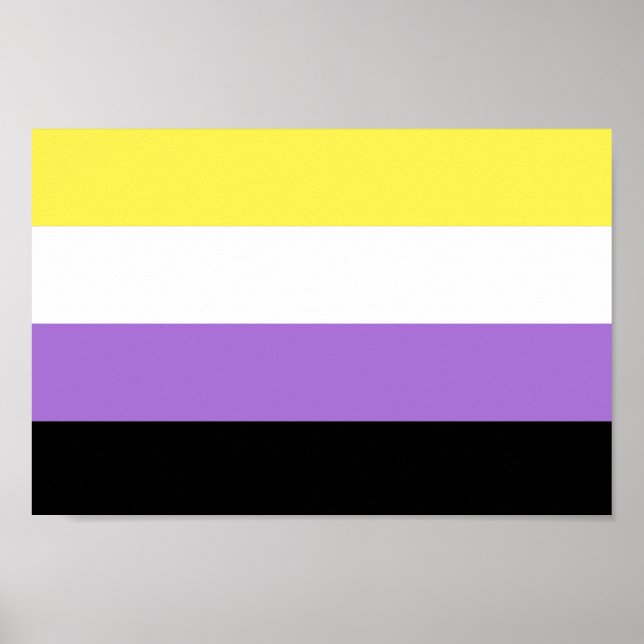 Poster Orgulho Não Binário (Frente)