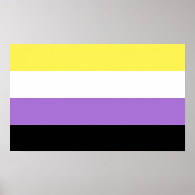 Poster Orgulho Não Binário (Frente)