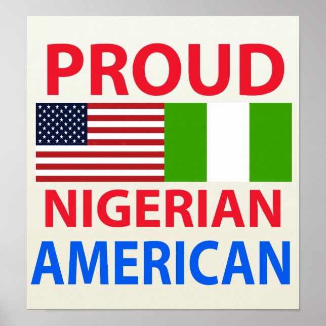 Poster Orgulho nigeriano americano (Frente)