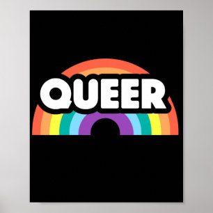 Poster orgulho - O amor do arco-íris queer é amor.