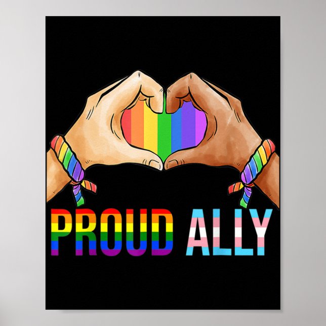 Poster Orgulho Orgulho LGBT Sinalizador Transgênero Gay L (Frente)