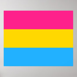 Poster Orgulho Pansexual (Bandeira Pan)