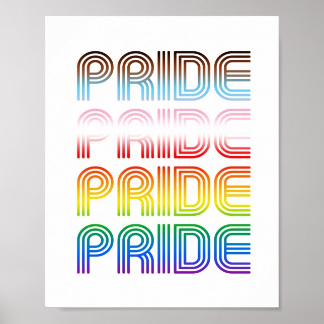 Poster Orgulho Retro Inclusivo (Frente)