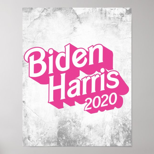 Poster Orgulho Rosa Biden Harris 2020 (Frente)