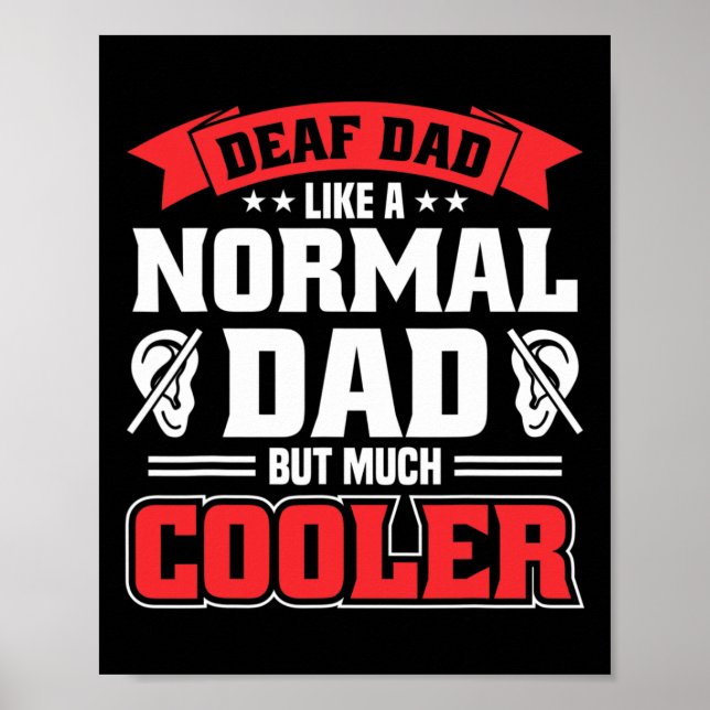 Poster Orgulho Surdo Aumentando Perda de Consciência Surd (Frente)