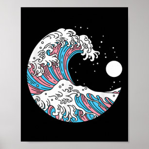 Poster Orgulho Transgênero Bandeira Lgbtq Trans - Onda Ja