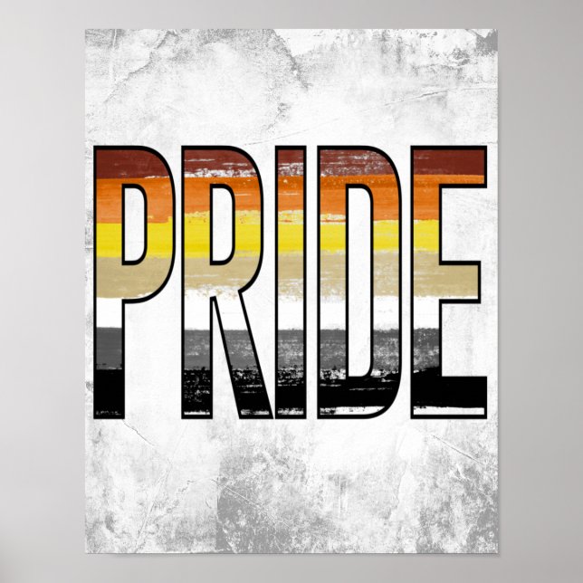 Poster Orgulho Urso Palavra (Frente)