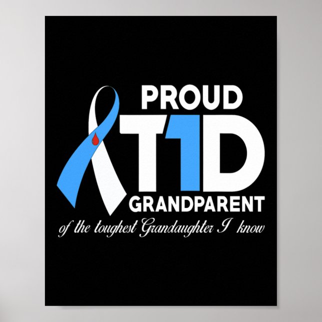 Poster Orgulhosa Avó Do T1D (Frente)