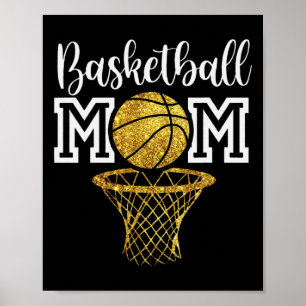 Poster Orgulhosa Dia das Mães de Basquete Divertido Amant