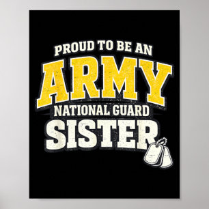 Poster Orgulhosa Família Militar Irmã da Guarda Nacional