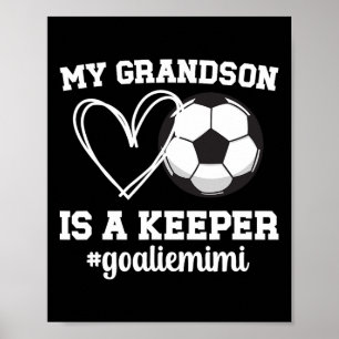Poster Orgulhosa Goleira de Futebol Mimi De Um Goleiro De