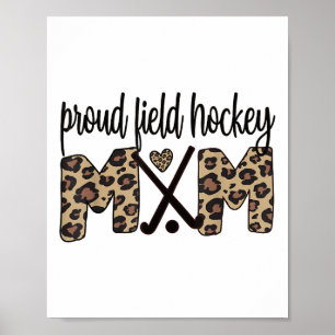 Poster Orgulhosa Mãe de Hockey de Campo Mãe de Hockey