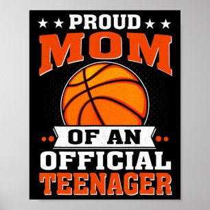 Poster Orgulhosa Mãe De Um Adolescente Oficial 13 Birthda