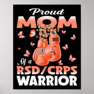 Poster Orgulhosa Mãe De Um Guerreiro De Rsd Crps Boxando
