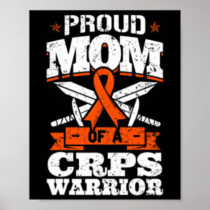 Poster Orgulhosa Mãe De Um Guerreiro Do CRPS RSD Friso De