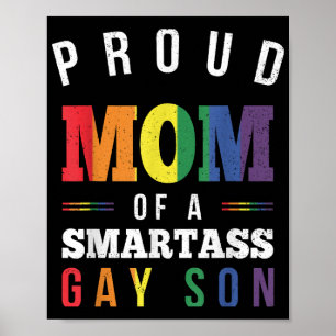 Poster Orgulhosa Mãe de uma Gay inteligente, filho LGBT O