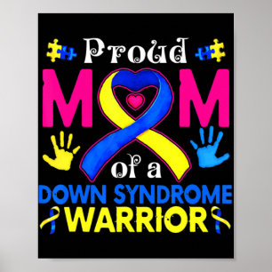 Poster Orgulhosa Mãe De Uma Síndrome De Baixo Uma Fama De