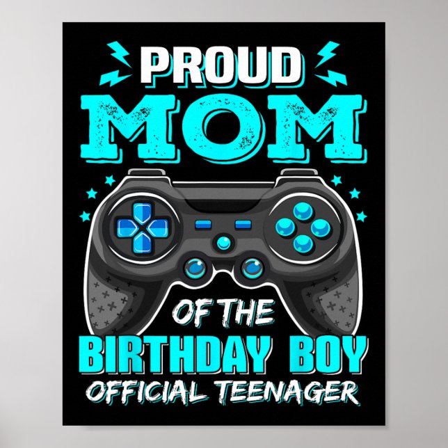 Poster Orgulhosa Mãe Oficial Adolescente Jogo de Vídeo 13 (Frente)