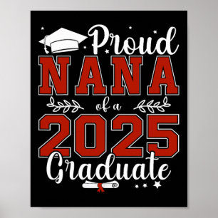 Poster Orgulhosa Nana De Um Formando De Graduação De 2025