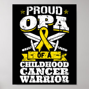 Poster Orgulhosa Opa Da Consciência Do Guerreiro Cancer D