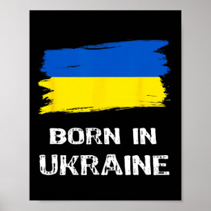 Poster Orgulhosa por ser ucraniana nascida na Ucrânia