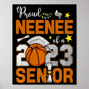 Poster Orgulhosa tia de uma veterana de basquete de 2023