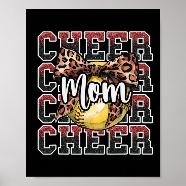 Poster Orgulhosamente Alto Esporte Softll Grito Mãe Mamãe (Frente)