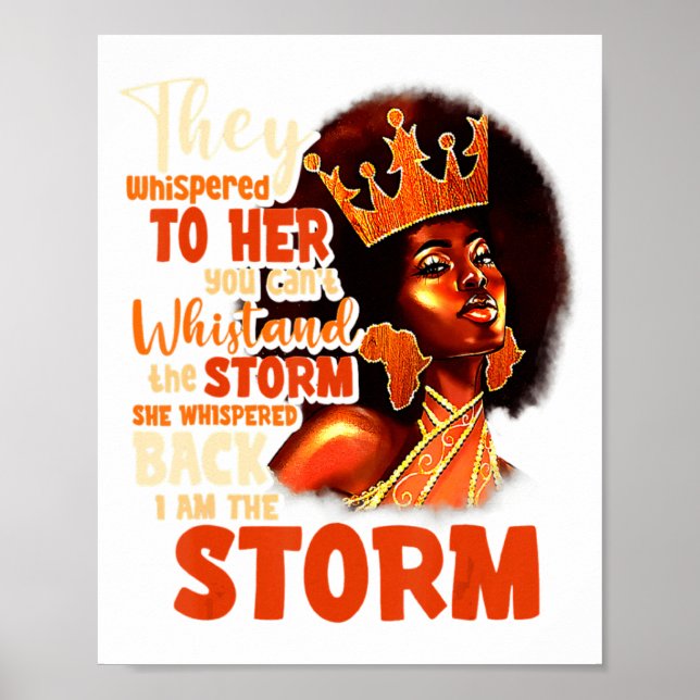 Poster Orgulhosas Senhoras Negras Afro-Americanas Históri (Frente)