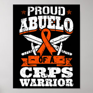 Poster Orgulhoso Abuelo De Um Guerreiro Do CRPS RSD: Ribb