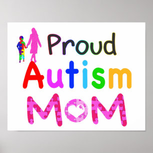 Poster Orgulhoso Autismo Mãe