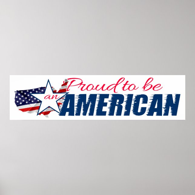 Pôster Orgulhoso de ser americano (Frente)