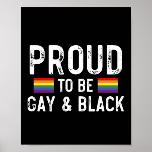 Poster Orgulhoso De Ser Gay E Preto