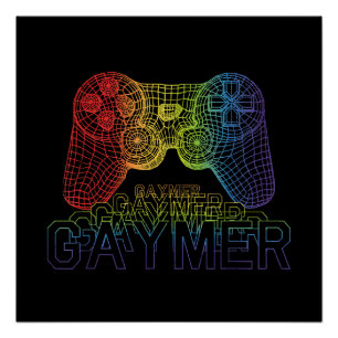 Pôster Orgulhoso Gaymer, Orgulho Gay dos Jogos