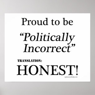 Poster Orgulhoso & honesto