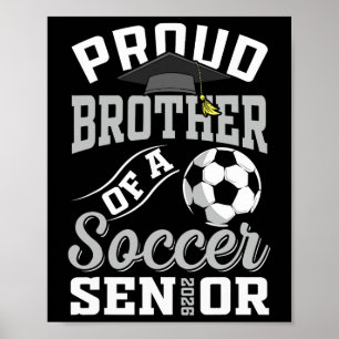 Poster Orgulhoso Irmão De Um Veterano De Futebol Cl De 20