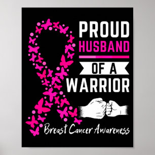 Poster Orgulhoso Marido Guerreira Esposa Seio Sobrevivent