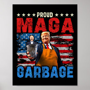 Poster Orgulhoso Mega Lixo Apoiador Trump Vance