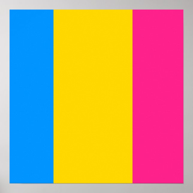 Poster Orgulhoso Pansexual (Frente)