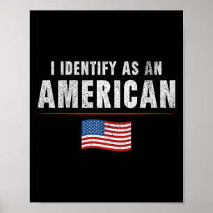 Poster Orgulhoso Patriota Americano Republicano Eu Me Ide