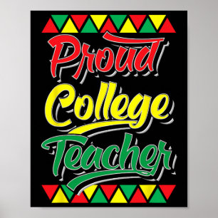 Poster Orgulhoso Professor Universitário Mês da História