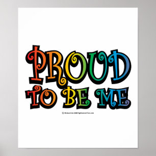 Pôster Orgulhoso ser mim LGBT