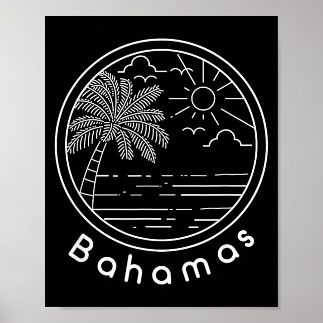 Poster Orgulhosos Bahamienses Bandeira Presente Ideia de  (Frente)